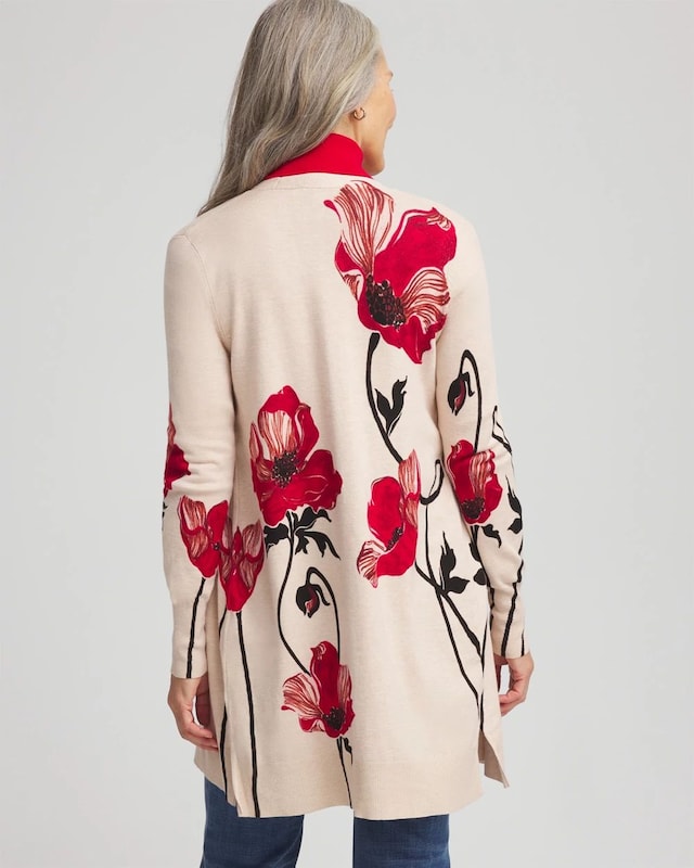 Ella Floral Cardigan Sweater - image 3